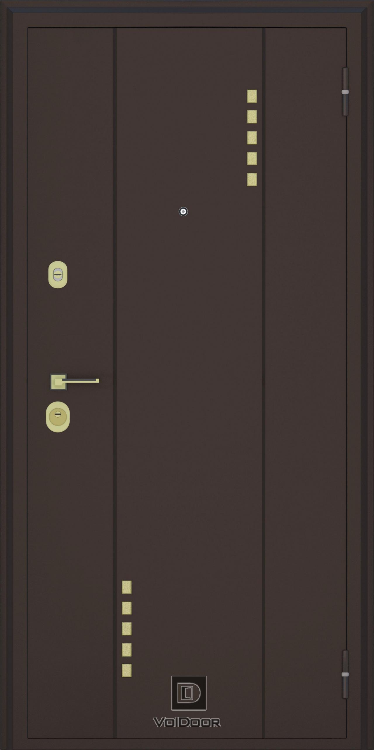 Двери Модерн коричневый