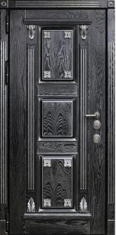Входная дверь Боярд Престиж-термо Калининград-3 ,черное серебро