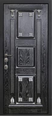 Дверь Престиж-термо Калининград-3 ,черное серебро изнутри