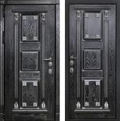 Двери Престиж-термо Калининград-3 ,черное серебро