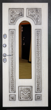 Дверь STR-10 стеклопакет+ковка изнутри
